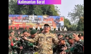 Dengan Semangat Sukabumi Mubarokah, Bupati Sukabumi, Asep Japar, Lepas Yon Armed 13 Nanggala, Satgas Pamtas RI–Malaysia