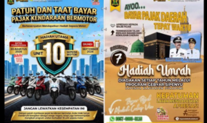 Sukabumi Mubarokah, Asep Japar Hadiah Motor dan Umroh untuk Warga Taat Pajak