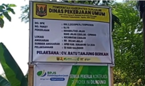 Sukabumi Mubarokah, Perbaikan Jalan Menuju Wisata Geyser Cisolok Oleh Dinas PU Sukabumi